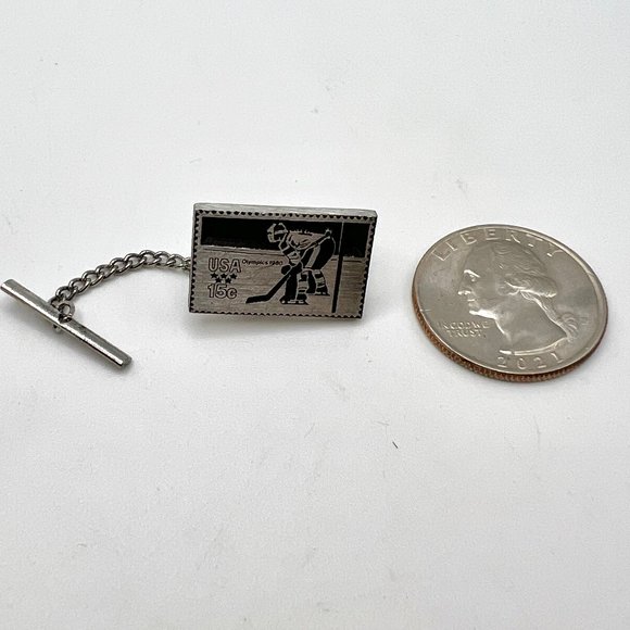 1980 USA Olympic Hockey "Miracle on Ice" Tie Tack - Picture 3 of 4